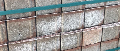 The crystals growing on the concrete surface can easily resemble small white blossoms.&copy; MC-Bauchemie 2025
