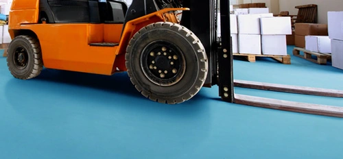 Offering very high mechanical resilience and particularly good chemical resistance, MC-Estrifan Color Protect Pro – the premium member of the MC-Estrifan Color product family – is the ideal coating for industrial floors. <br>&copy; istock.com/aydinmutlu/MC-Bauchemie 2026