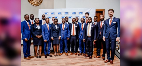 Group picture of the MC leadership team with the team of MC Ghana at the ceremony in Accra. <br>&copy; MC-Bauchemie 2026